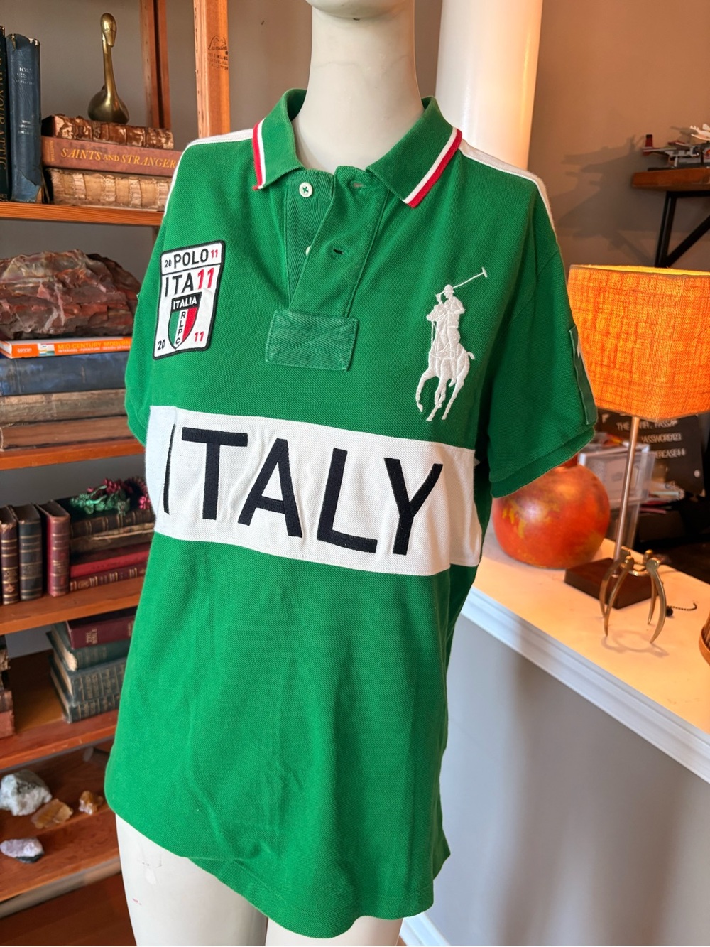 Polo by Ralph Lauren Green Italy Logo Polo Shirt